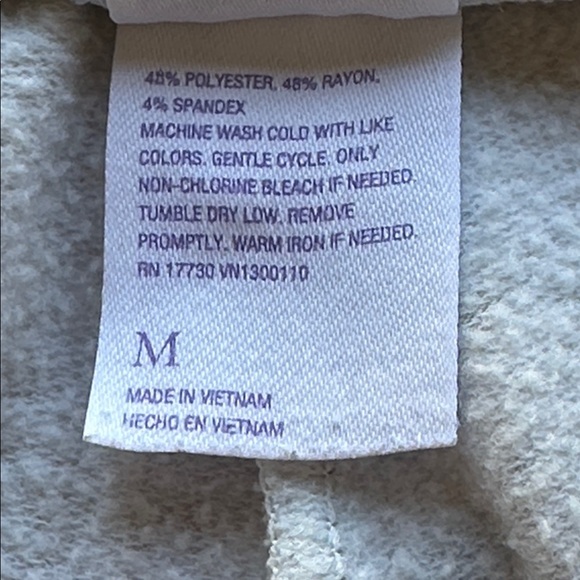 Stars Above watercolor print fleece joggers, size M - Picture 8 of 8